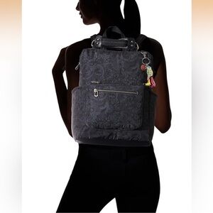 EUC- Sakroots Eco-Twill Loyola Convertible Dark Grey Backpack